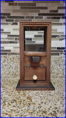 Antique / Vintage Wooden Gumball & Candy 1 Cent Machine
