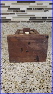 Antique / Vintage Wooden Gumball & Candy 1 Cent Machine