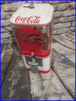 Antique penny machine Coca cola vintage Acorn gumball machine glass globe 1 cent