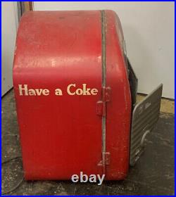 As is, VINTAGE COCA COLA VENDING MACHINE VENDORLATOR MODEL 27