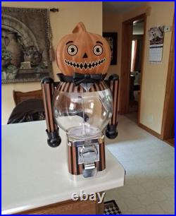 Ashland Halloween Pumpkin Gumball Machine Vintage Spirits HTF FREE SIGNS & GUM