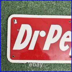 Authentic Vintage Drink Dr. Pepper Vending Machine Porcelain Sign 24x9 Authentic Vintage Drink Dr. Pepper Vending Machine Porcelain Sign 24x9