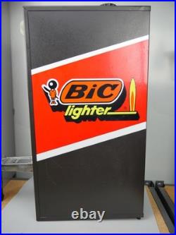 BIC Vintage Lighter Vending Machine Dispenser 1980s/1990s w extras