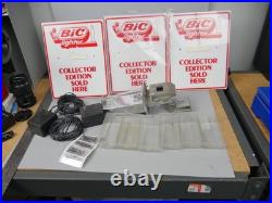BIC Vintage Lighter Vending Machine Dispenser 1980s/1990s w extras