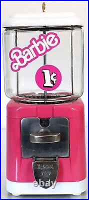 Barbie Theme, Vintage OAK MFG. (1950's) 1 Cent Gumball Machine, Restored, Lot 835