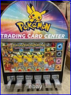 Black 6 Slot Themed Pokemon Trading Card Center Vending Machine Vintage Domed Black 6 Slot Themed Pokemon Trading Card Center Vending Machine Vintage Domed