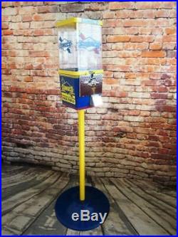 Blue SUNOCO OIL gas pump gasoline vintage gumball machine + stand