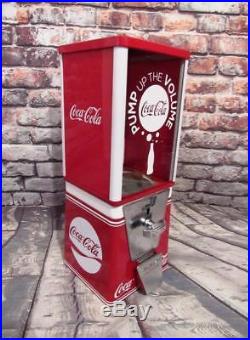 COCA COLA vintage gumball machine coin op M&M dispenser coke soda memorabilia
