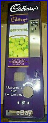 Cadburys Sultana Retro Vending Machine Vintage Chocolate Wall Type Dairy Milk