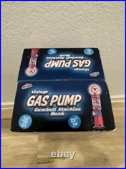 Carousel Texaco Vintage Gas Pump Gumball Machine 21 Tall, Lighted New Sealed