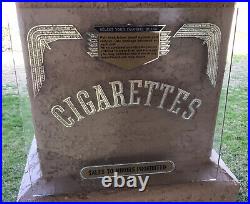 Cigarette glass Art Deco sign or replacement vintage vending machine 14 X 13