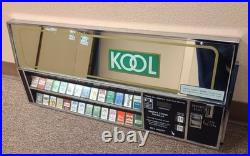 Cigarette vending machine control panel heavy chrome metal vintage old time