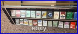Cigarette vending machine control panel heavy chrome metal vintage old time