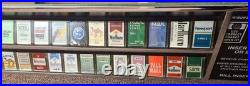 Cigarette vending machine control panel heavy chrome metal vintage old time