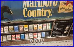 Cigarette vending machine control panel heavy chrome metal vintage old time