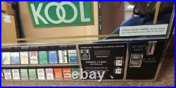 Cigarette vending machine control panel heavy chrome metal vintage old time