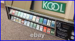 Cigarette vending machine control panel heavy chrome metal vintage old time