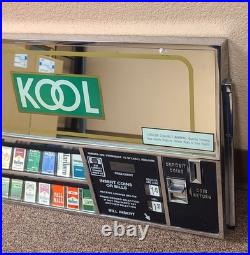 Cigarette vending machine control panel heavy chrome metal vintage old time