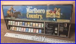 Cigarette vending machine control panel heavy chrome metal vintage old time