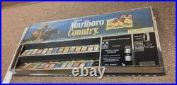Cigarette vending machine control panel heavy chrome metal vintage old time