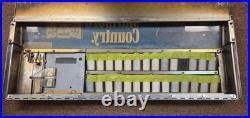 Cigarette vending machine control panel heavy chrome metal vintage old time