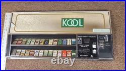 Cigarette vending machine control panel heavy chrome metal vintage old time