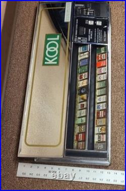 Cigarette vending machine control panel heavy chrome metal vintage old time