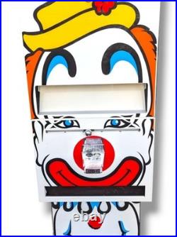 Clown Vending Machine Operated Trade Stimulator Coin Op Slot Arcade Gumball 70s