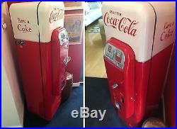 Coca Cola 1950s Vendo 44 Original Vintage Soda Vending Machine Works Unrestored