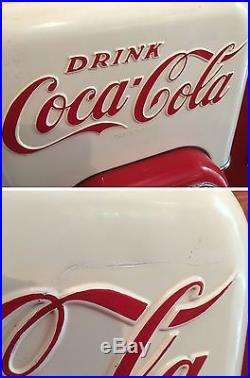 Coca Cola 1950s Vendo 44 Original Vintage Soda Vending Machine Works Unrestored