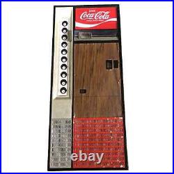 Coca-Cola Bottle Vending Machine Radio Red Wood grain RARE Vintage Showa Retro