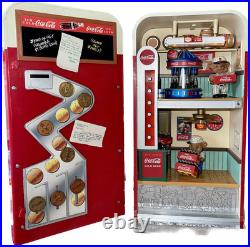 Coca-Cola Vending Machine Miniature with Moving Gimmick Vintage Rare