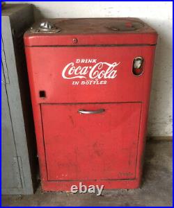 Coca Cola Vending Machine WORKS SEE DESC FOR SHIP Antique Vintage Vendo Spin Top