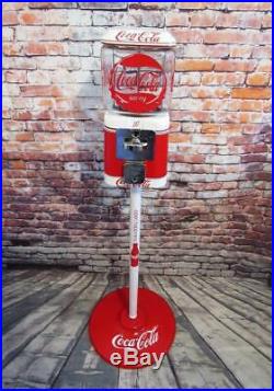 Coca cola Coke memorabilia vintage gumball machine 10 ¢ Acorn glass bar decor