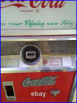 Coke machine vintage C55, 1961 first year of C55, refrigeration works