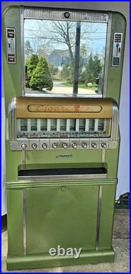 Collectible Vintage MCM National Brand Cigarette Vending Machine Display withKeys