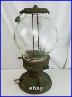 Columbus Star Gumball Machine Cast Iron peanut 16 antique vintage neat