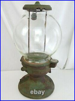 Columbus Star Gumball Machine Cast Iron peanut 16 antique vintage neat