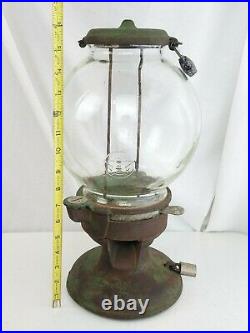 Columbus Star Gumball Machine Cast Iron peanut 16 antique vintage neat