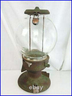 Columbus Star Gumball Machine Cast Iron peanut 16 antique vintage neat