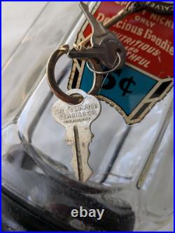 Columbus Vintage Nickel Gumball Vending Machine All Original Ex Cond