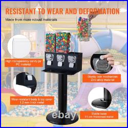 Commercial Vending Machine Triple Compartment Gumball Candy Dispenser