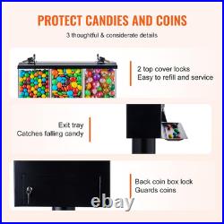 Commercial Vending Machine Triple Compartment Gumball Candy Dispenser