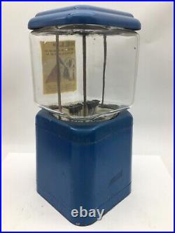 Controversial Vintage Glass Penny Gumball Machine Fund Raiser Retarded Children
