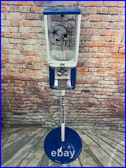 Dallas Cowboys inspired vintage gumball dispenser Acorn candy vending machine