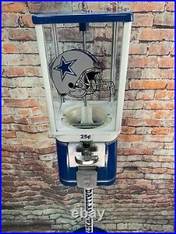 Dallas Cowboys inspired vintage gumball dispenser Acorn candy vending machine