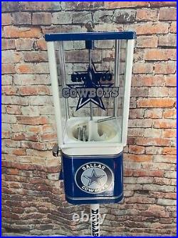 Dallas Cowboys inspired vintage gumball dispenser Acorn candy vending machine