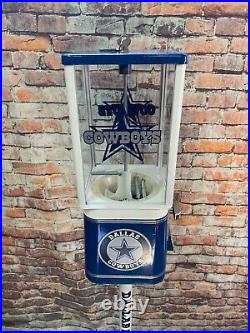Dallas Cowboys inspired vintage gumball dispenser Acorn candy vending machine