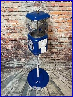 Dallas Cowboys inspired vintage gumball dispenser Acorn gumball penny machine