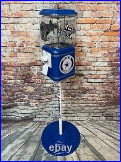 Dallas Cowboys inspired vintage gumball dispenser Acorn gumball penny machine